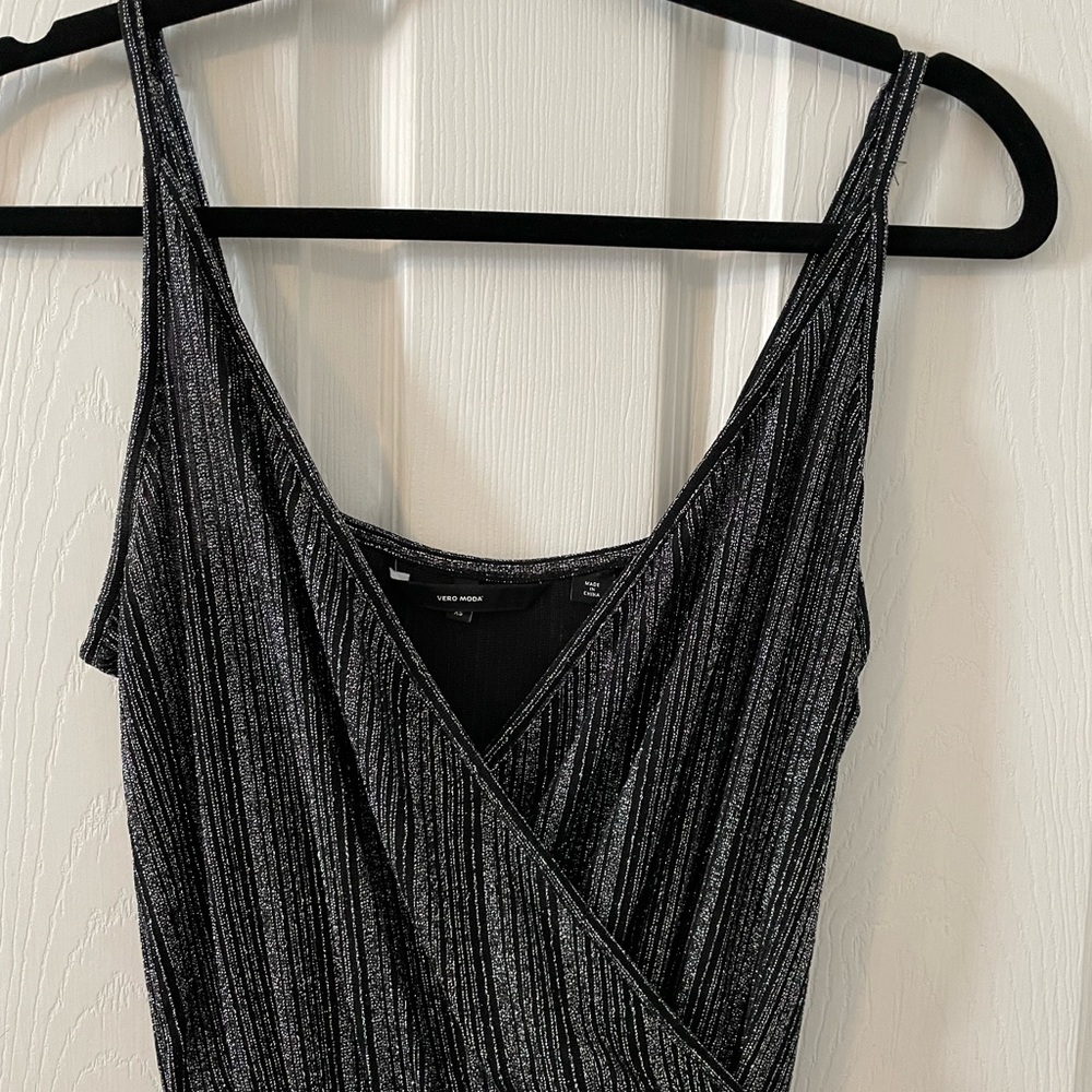 Black & Silver Jumpsuit *Like New* - Picture 3 of 5